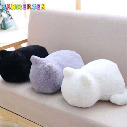 Cartoon Cat Pillow Plush Cat Toys Cute Shadows Cat Dolls Kids Gift Doll Lovely Animal Toys 3 Colors Home Decoration Soft Pillows