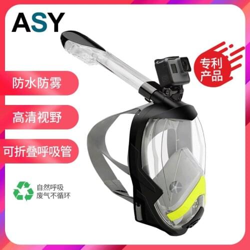 Full Dry Folding Snorkeling Mask Swimming Training Diving Masks