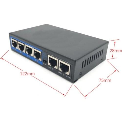 Standard POE Switch 100 M4 Ports 8 Ports 16 Ports 24 Ports Gigabit POE Ethernet Line Power Supply Network Switch