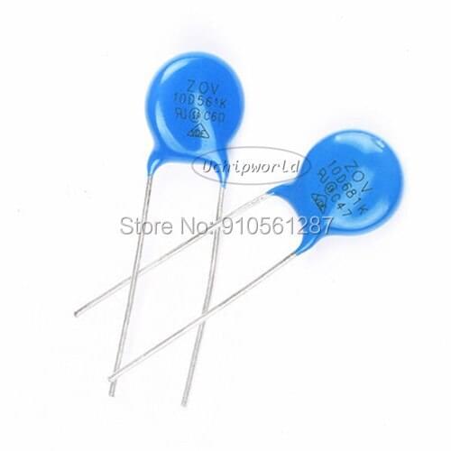 20PCS Varistor 10D270K 10D330K 10D470K 10D101K 10D271K 10D241K 10D391K 10D431K 10D471K 10D561K 10D681K 10D821K 10D102K 10D511K