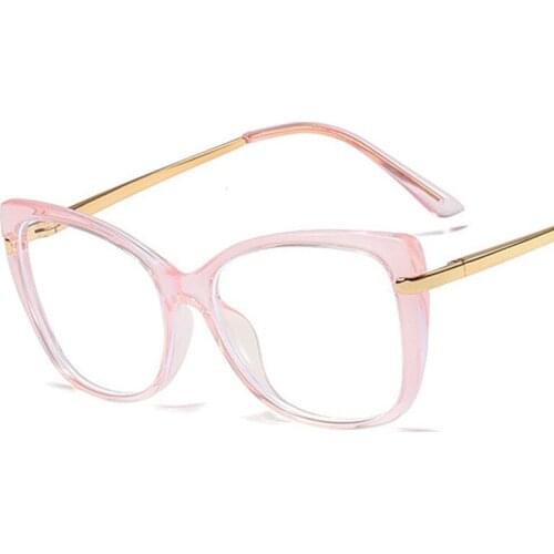 Veshion TR90 Retro Cat Eye Glasses Frames Men Women Optical Fashion Computer Glasses