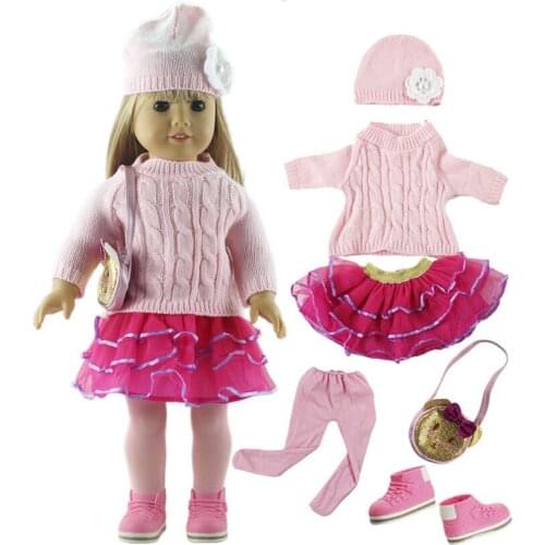 1 Set Beautiful Casual Wear Outfit Doll Clothes for 18 inch doll clothes A27