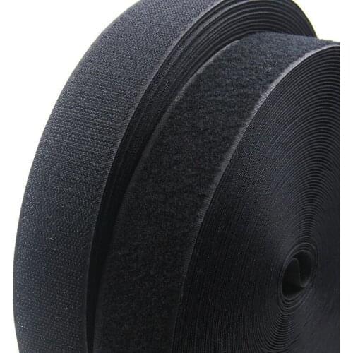 1Meter/Pair 16/20/25/30/38/50/100mm adhesive Hook and Loop fastener Tape No Glue velcros adhesive Sewing-on strips Magic tape