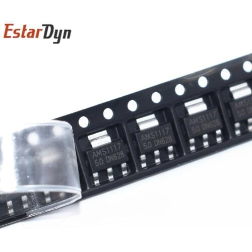 10pcs AMS1117-5.0 , AMS1117-5 , AMS1117 , 1117-5.0 SOT223 800mA LOW DROPOUT VOLTAGE REGULATOR AMS