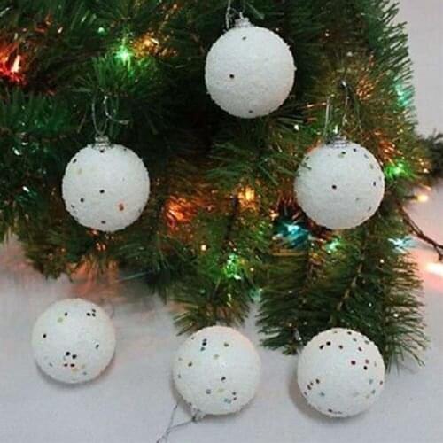 18/24/30/36Pcs 4cm DIY Christmas Ball Decoration Modelling Craft Solid Polystyrene Foam Balls Round Spheres Xmas Hanging Ball