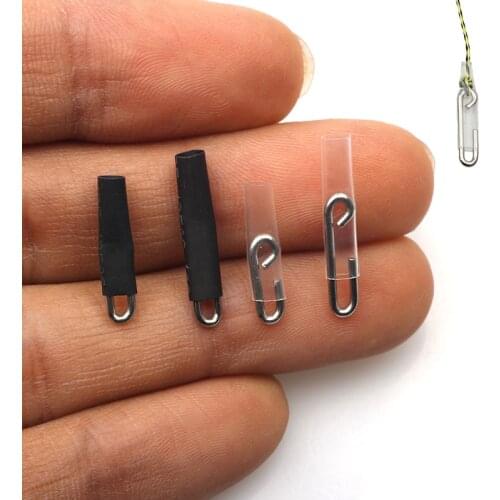 20pcs Carp Fishing Connector Shrinking Heat Shrink Tube Safety Lead Snap Enganche Rapido Fast Hook Fishing Snaps enchufe rapido