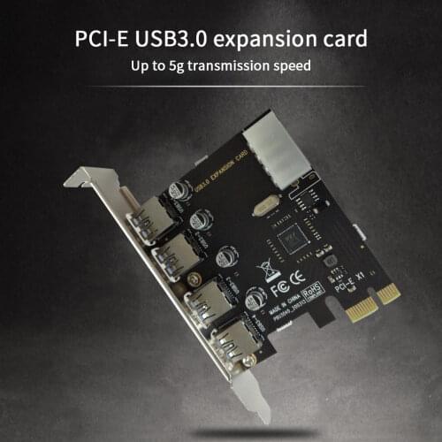 4-port USB 3.0 PCI-e Expansion Card PCI express PCIe USB 3.0 hub adapter 4-port USB 3 0 PCI e PCIe express 1x USB3 Add On Cards