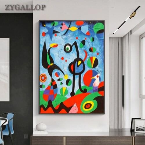 The Garden 1925 By Joan Miro Artwork Print Canvas Paintings Abstract Insect Wall Pictures Kid Room Wall Decor Poster and Prints