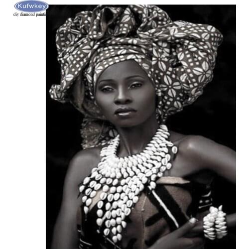 5D Diamond Painting African Woman Diy Diamond Embroidery Full Square Drill Diamond Mosaic Cross Stitch Handmade Decor Gift New
