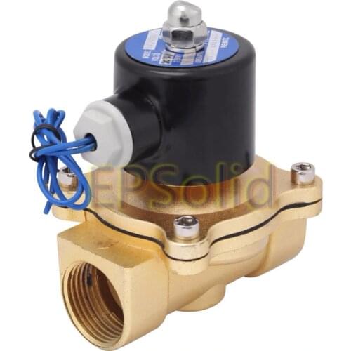Free Shipping 2020 New 1" AC 220V Electric Solenoid Valve for Water Oil Air Gas x1 EPSolid Alloy Body