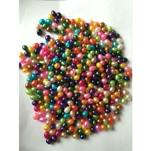 Rice Cultured Freshwater Pearl Beads New natural 20available AAA Grade 6-7mm DIY Making Loose Pearl Beads Accessorie LO002