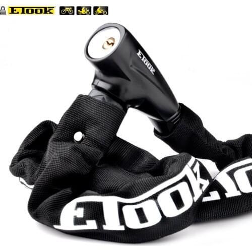 Etook Chain lock Mountain Road Bike Lock Motorcycle/E-bike Lock Lengthen 1000MM 4 colors Bicycle Accessories Reflective Cloth