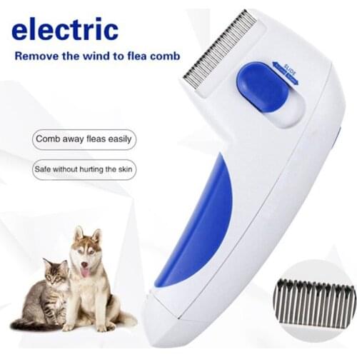 Electric Pet Flea Comb, Head Lice Comb, Removal Dogs Cats Cleaning Capture Tool