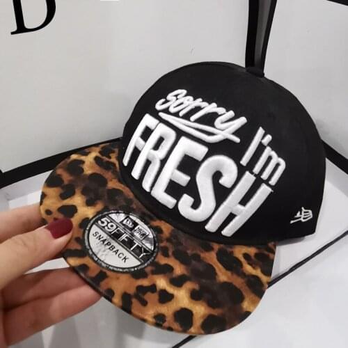 HT571 Leopard Print Snapback Caps Hip Hop Male Bone Baseball Cap Adult Men Women Hat Female Band Rock Baseball Flat Hats