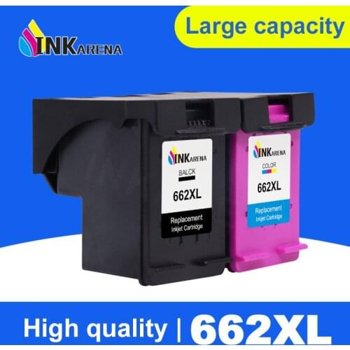 INKARENA Remanufactured Ink Cartridge Replacement For HP 662 662XL Black Color Deskjet 1015 1515 2515 2545 2645 Printer Refill