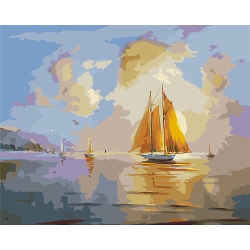 Epoch Style Painting By Numbers Kits Picture Diy Frame Home Decoration Coloring By Numbers Flower Girl Handpainted