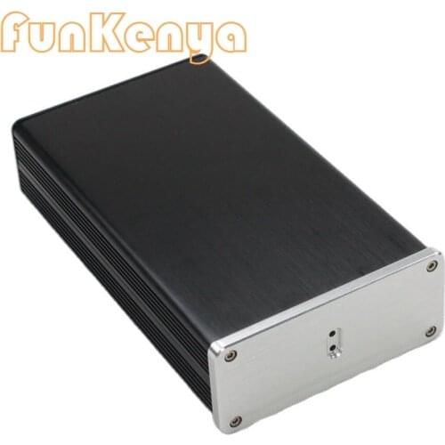 Size: D203 W115 H50mm DAC Amplifier Case Aluminum Chassis Power Supply DIY Case USB PCM2706 decoder board chassis