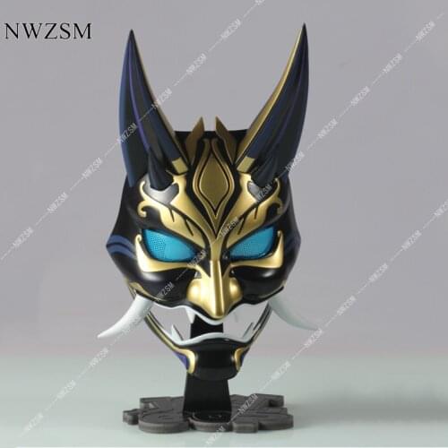 Game Genshin Impact Xiao Cosplay Prop mask waist pendant mask FRP material
