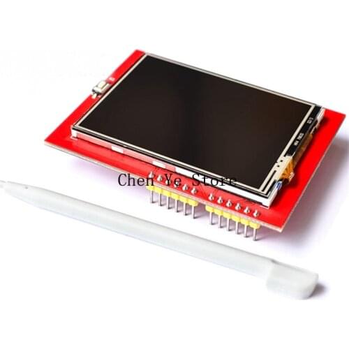 2PCS 2.4 inch 240x320 SPI TFT LCD Serial Port Module 5V / 3.3V Adapter for Micro SD Card ILI9341 LCD Monitor White LED for Touch