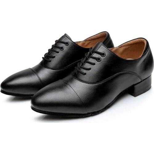 Cattle With Men Shoes Dancing Sports Round Pippin Soft Bottom Strap Latin Dance Shoes Leather Bottom Wwo Modern Shoes