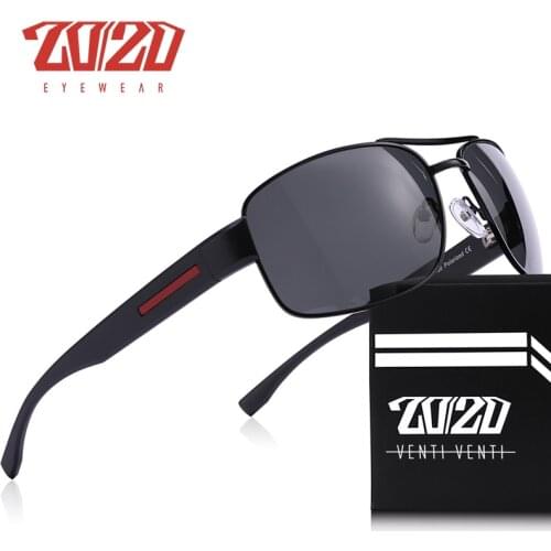 20/20 BRAND DESIGN Pilot Sunglasses Men Polarized Metal Frame Anti-Glare Lens New Fashion Fishing Sun Glasses Male UV400 AK17171