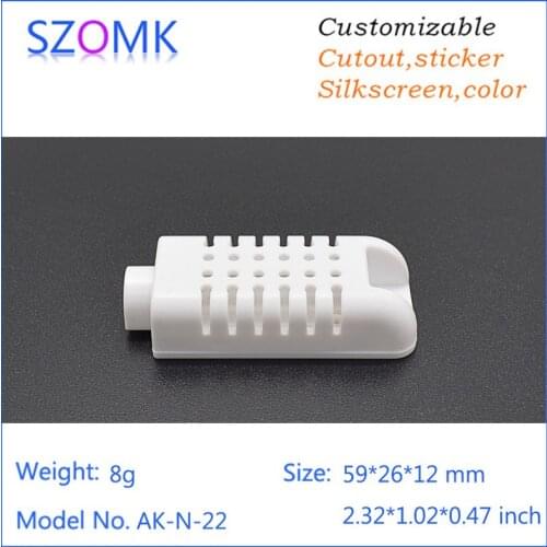 Small diy plastic box equipment enclosure sensor case (50 pcs) 59*26*12mm abs plastic case szomk quality plastic project box