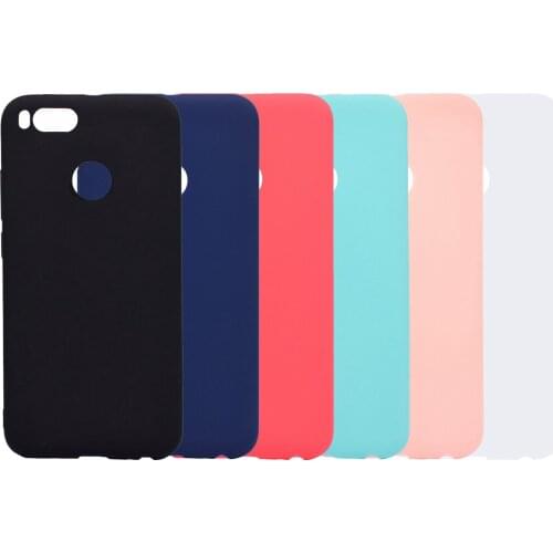 New TPU Candy solid color Phone Case For Candy redmi 5X Fundas Back Cover protective shell for xiaomi Redmi 5X simple drop