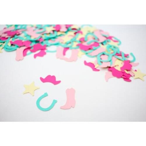 Cowgirl birthday Confettis Table Scatter baby bridal shower bachelorette engagement party decorations