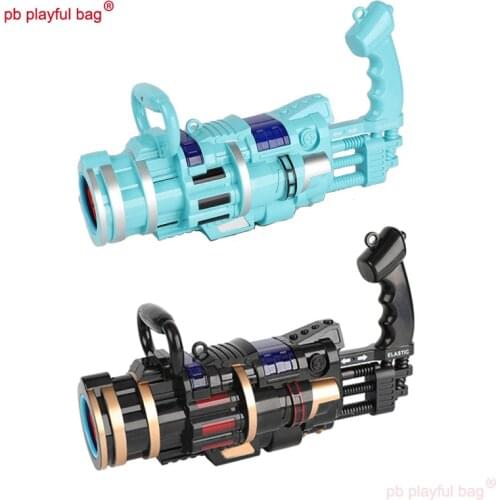 PB Playful Bag Electric handheld bubble blowing gun childrens toy Gatling outdoor sport beautiful lights Creative gift TG09