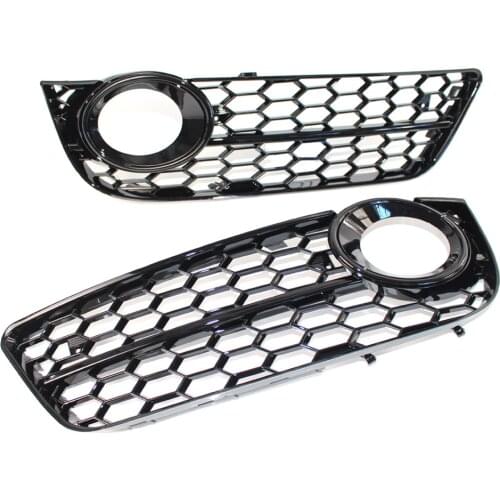 Morden Style Front Bumper Grill Car Styling for Audi A5 Coupe/Sportback Front Bumper Honeycomb Mesh Grill Fog Light Cover
