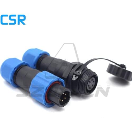 SD1310/P-SD1312/S, 6 pin Waterproof Connector Plug & Socket, IP68. Automotive LED Power Docking Cable Connector