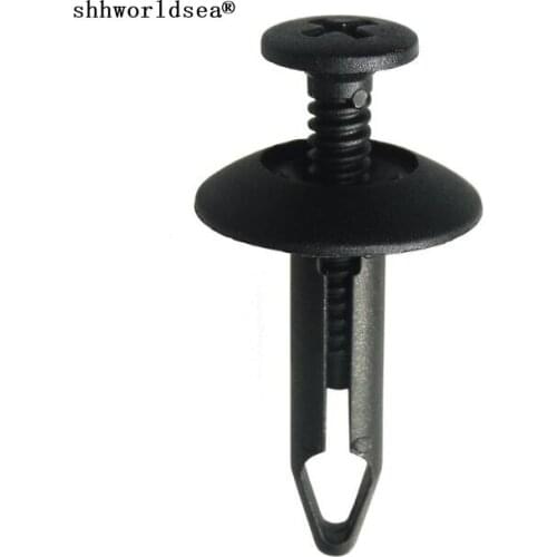 Shhworldsea 100pcs car plastic clip fasteners push type retainer for ford
