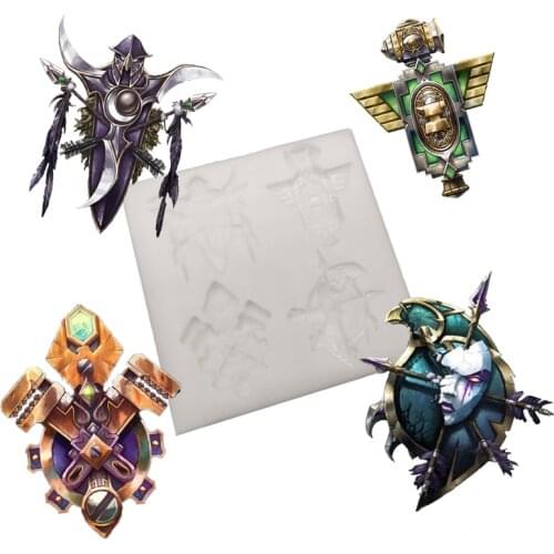 WOW Race logo Silicone Mold Fondant Cake Decorating Tool Silicone Mould Sugarcrafts Chocolate Baking Tool For Cake Gumpaste Form