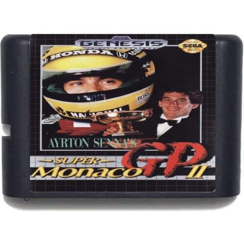 Super Monaco GP II NTSC-USA 16 bit MD Game Card For Sega Mega Drive For Genesis