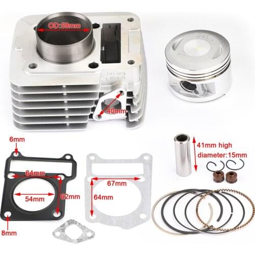 Topteng New Cylinder Piston Rings Top End Kit Set For Yamaha TTR125 TTR125E 2000-2005