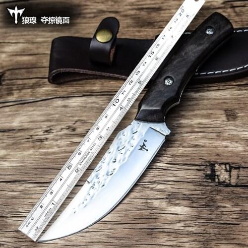 Voltron Hand-forged knife in the wild, wilderness survival knife outdoor knife, hunting knife