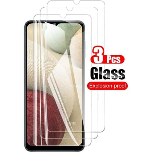 3Pcs 9H Screen Premiunm Tempered Glass For Samsung Galaxy A12 Phone safety protective glass for samsung a12 A125F protect film