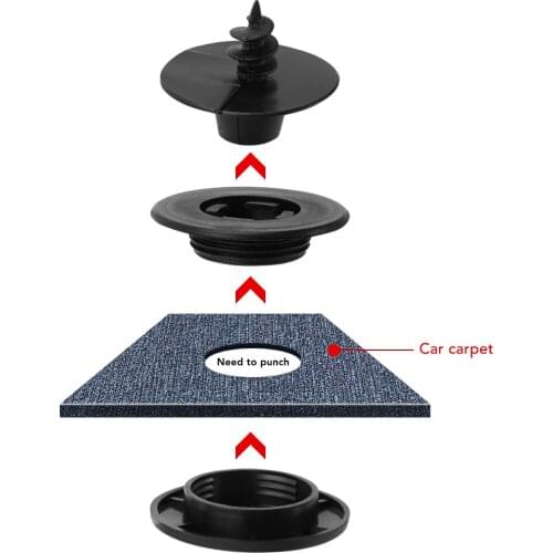 4pcs Universal Car Carpet Floor Mat Clips Fastener Clamps For for Citroen C1 C2 C3 C4 C5 C6 C8 C4L DS3