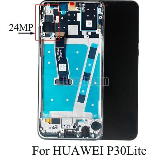 AMOLED LCD Display with Frame Replacement for Huawei P30 Lite/ Nova 4E LCD Touch Screen Digitizer Assembly