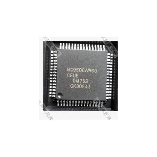 5pcs MC9S08AW60CFUE MC9S08AW60 QFP