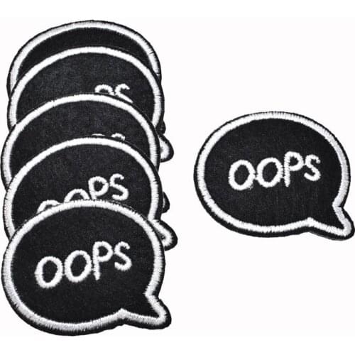 5Pcs Letter Pattern Iron On Patches For Clothing Embroidery Patch Badge Stickers DIY Accessories