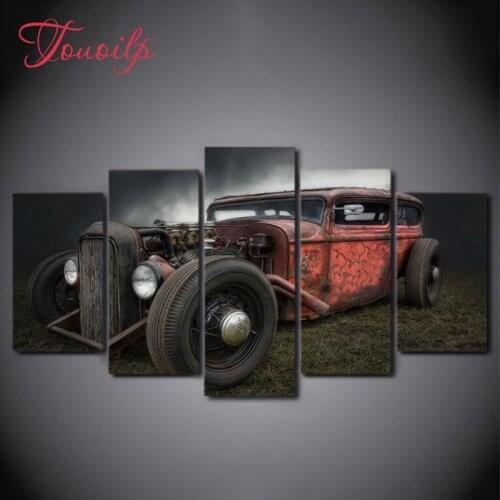 5D Diy Antique Vintage Car spuare&round diamond painting crystal diamond embroidery diy crystal painting cross stitchsets