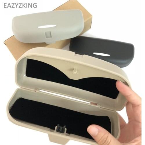 EAZYZKING Car Glasses Case Holder Box For Hyundai Santa Fe Veracruz Mistra Tucson Veloster Rohens AZERA Avante