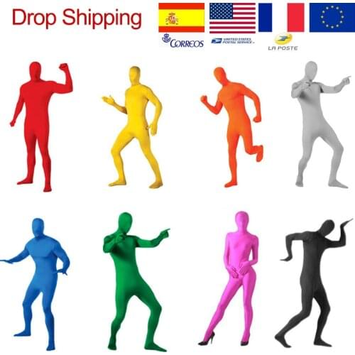 Adult Anime Cosplay Invisibility Cloaks Costume tights Color Full Body Paty Jumpsuit 10 Colors Halloween Cosplay Costumes