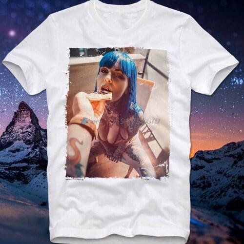 T Shirt Hot Sexy Girl Female Bad BitchTattoo Inked Seductive Pinup Pin Up Men Cotton Tees Streetwear Harajuku