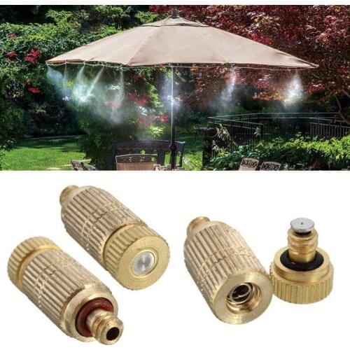 3/16 Inch Garden Irrigation Brass Misting Spray Nozzle Cooling Humidification Lawn Sprinkler
