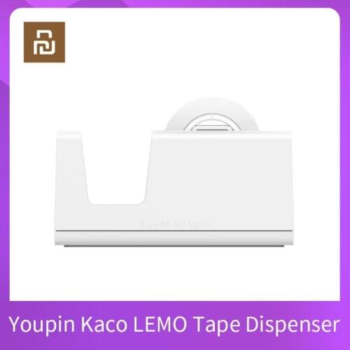 Youpin Kaco LEMO Tape Dispenser With 2 Rolls Tapes For Office School Home With Staples Tape Cutter Dispenser Det Non-slip Base