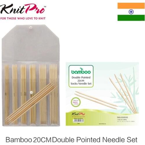 Knitpro bamboo 20cm doulbe pointed Needle Set