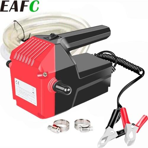 12V 24V Electric Car Engine Oil Pump 60W Oil/Crude Oil Fluid Sump Extractor Scavenge Exchange Fuel Transfer Suction Pump + Tuber