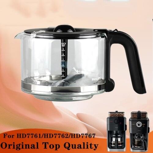 Original Coffee machine glass pot Filter funnel Suit For Philips HD7761/HD7762/HD7765